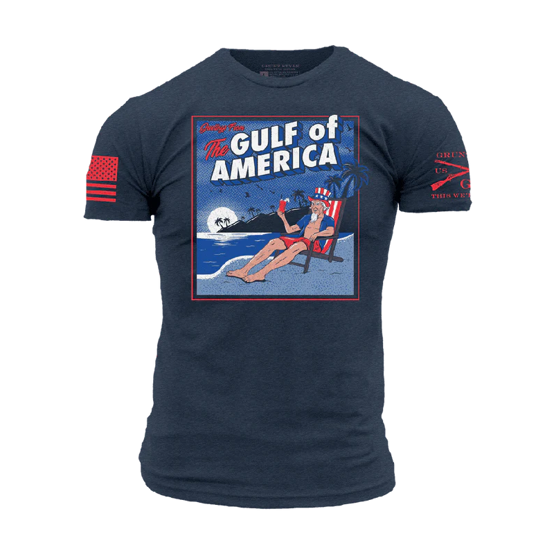 Grunt Style - Greetings from the Gulf of America T-shirt - Midnight Navy GS7600