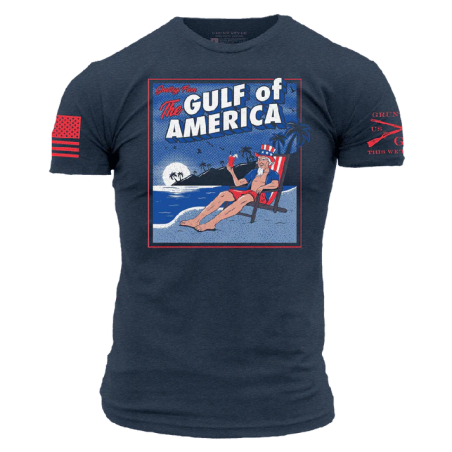 Grunt Style - Greetings from the Gulf of America T-shirt - Midnight Navy GS7600