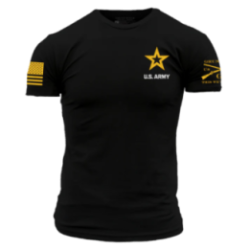Grunt Style - Army Basic Full Logo T-shirt - Black GSAR0039