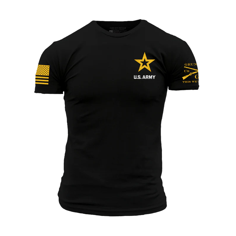 Grunt Style - Army Basic Full Logo T-shirt - Black GSAR0039