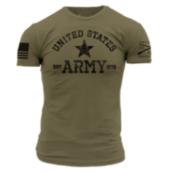 Grunt Style - Army Est. 1775 T-shirt - Military Green GSAR0042