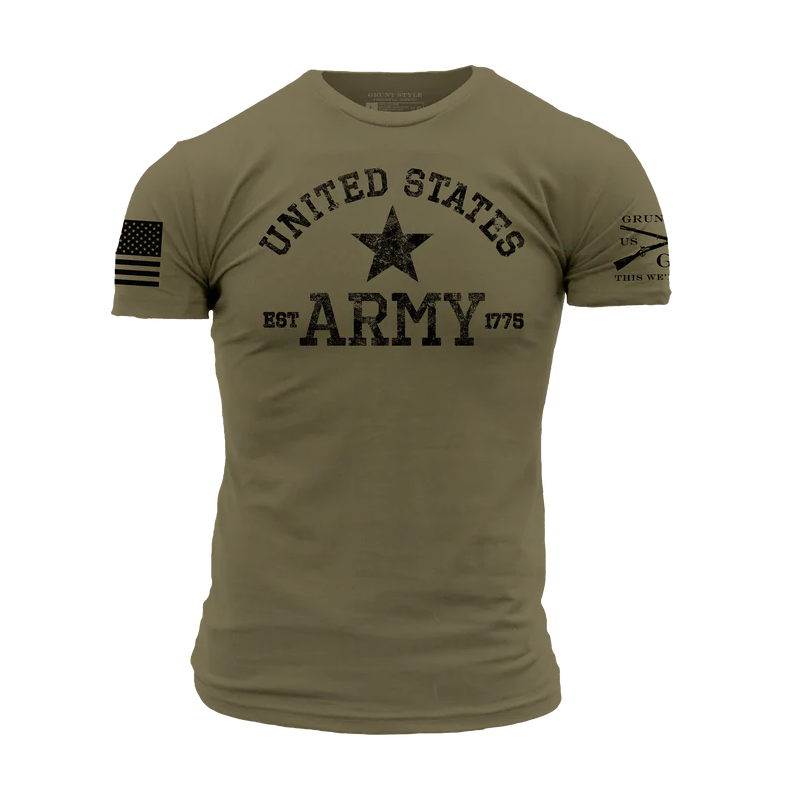 Grunt Style - Army Est. 1775 T-shirt - Military Green GSAR0042