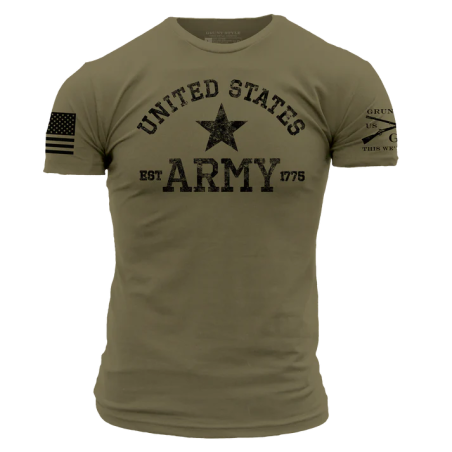 Grunt Style - Army Est. 1775 T-shirt - Military Green GSAR0042