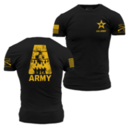Grunt Style - Army A-Team T-shirt - Black GSAR0048