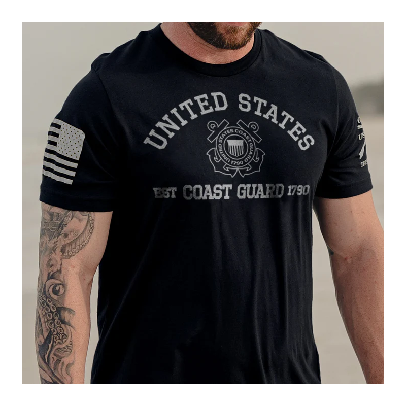 USCG - Est. 1790 T-shirt - Black GSCG0003