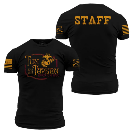 Grunt Style - USMC - Tun Tavern Staff T-shirt - Black GSMC0025