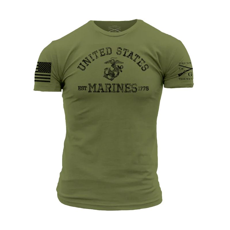 Grunt Style - Est. 1775 T-shirt - Military Green GSMC0091