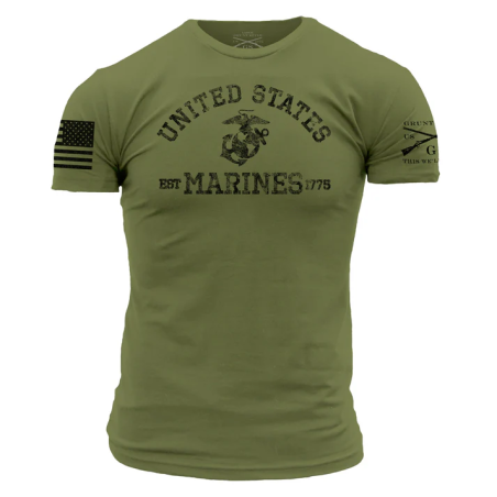 Grunt Style - Est. 1775 T-shirt - Military Green GSMC0091