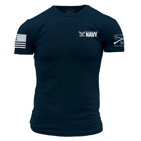 Grunt Style - USN - Shellback Seal T-shirt - Navy GSNV0057