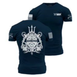 Grunt Style - USN - Shellback Seal T-shirt - Navy GSNV0057