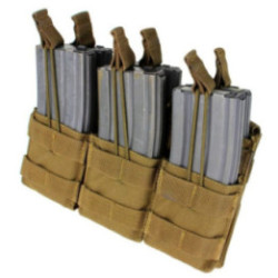 CONDOR TRIPLE STACKER M-4 OPEN TOP MAG POUCH MA44