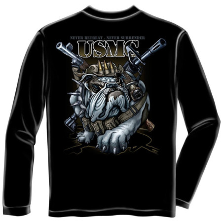 Never Retreat Never Surrender USMC Marine Corps L/S MM102LS