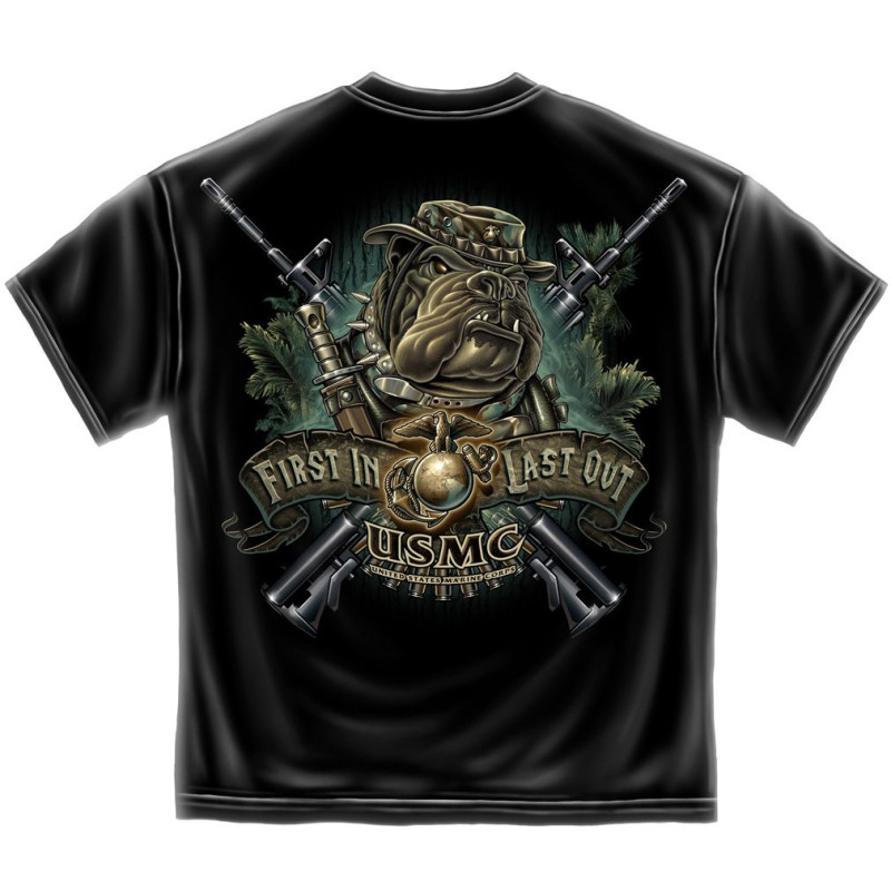 First In Last Out - USMC Marine Devil Dog  MM108