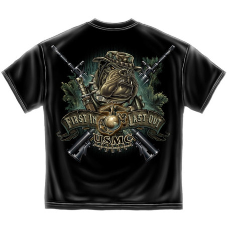 First In Last Out - USMC Marine Devil Dog  MM108