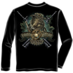 First In Last Out - USMC Marine Devil Dog L/S MM108LS
