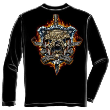 Once And Always A USMC Marine L/S MM109LS