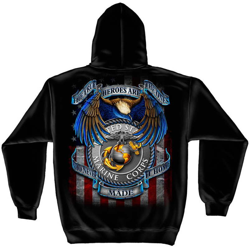 True Heroes - USMC Marines Hooded L/S MM117SW