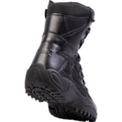 Reebok Rapid Response Black 8" Stealth Boot, Side Zip, Soft Toe RB8875