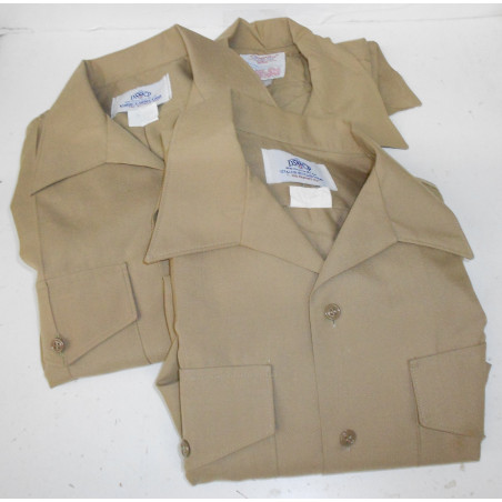 USMC Khaki Short Sleeve Shirts (size: SMALL)