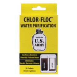 Chlor Floc Military Water Purification Powder Packets 7741