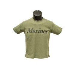 Kids OD Green USMC Marine T-Shirt