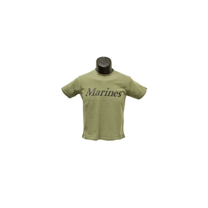 Kids OD Green USMC Marine T-Shirt