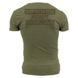 Grunt Style - Improvise Adapt Overcome T-shirt - Military Green GS5248