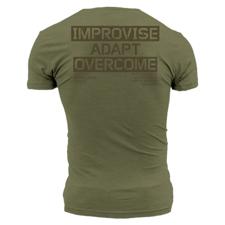 Grunt Style - Improvise Adapt Overcome T-shirt - Military Green GS5248