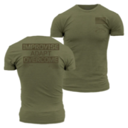 Grunt Style - Improvise Adapt Overcome T-shirt - Military Green GS5248