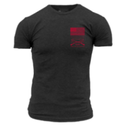 Grunt Style - Red Blood Blue Collar T-shirt - Charcoal GS5758