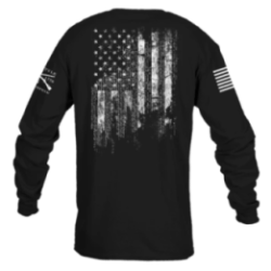 Grunt Style - 1776 Flag Long Sleeve - Black GS5833
