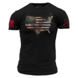Grunt Style - Red Blood Nation T-shirt - Black GS6238