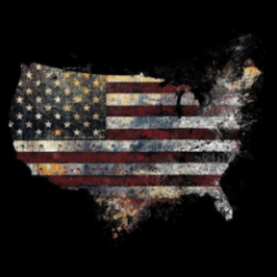 Grunt Style - Red Blood Nation T-shirt - Black GS6238