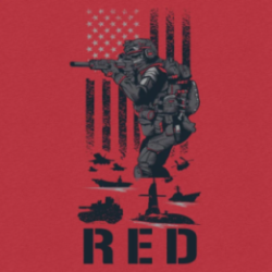 Grunt Style - Red Friday T-shirt - Red GS6287