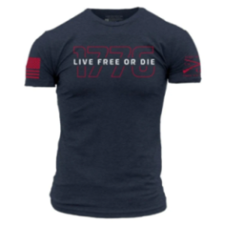 Grunt Style - Live Free or Die '76 T-shirt - Midnight Navy GS6889