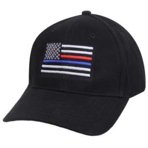 Rothco Thin Blue Line & Red Line Low Profile Flag Cap 8754