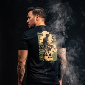 Grunt Style - Bring The Smoke T-shirt - Black GS6651 - Image 2