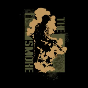 Grunt Style - Bring The Smoke T-shirt - Black GS6651 - Image 3