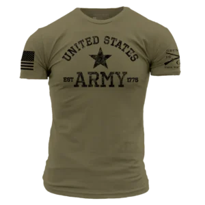 Grunt Style - Army Est. 1775 T-shirt - Military Green GSAR0042