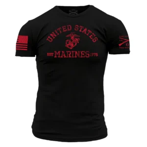 Grunt Style - USMC - Est. 1775 T-shirt - Black GSMC0090