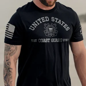 USCG - Est. 1790 T-shirt - Black GSCG0003