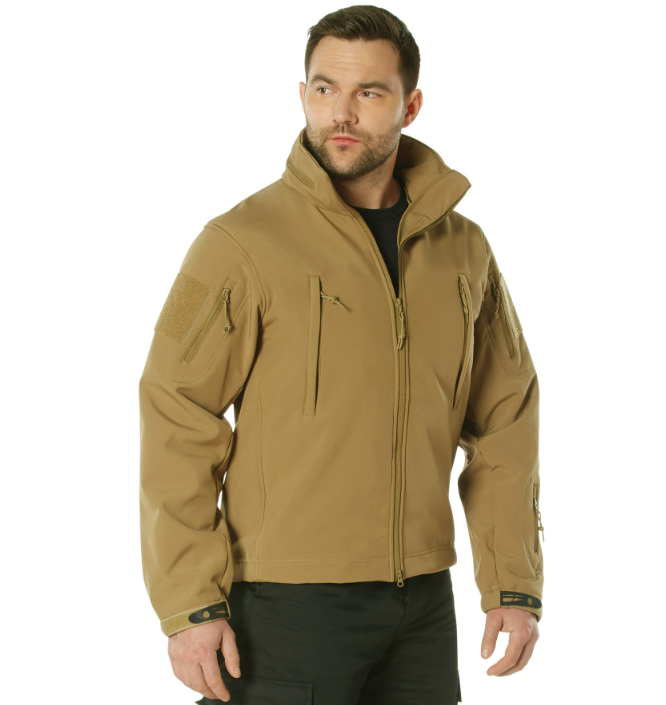 Rothco Concealed Carry Soft Shell Jacket Coyote Brown 55485